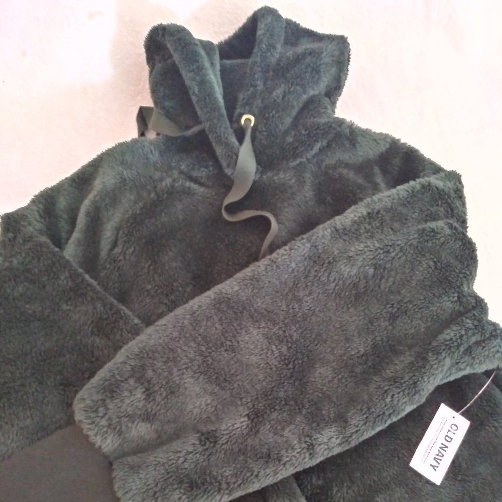 Loose Plush Sherpa Hoodie by Old Navy